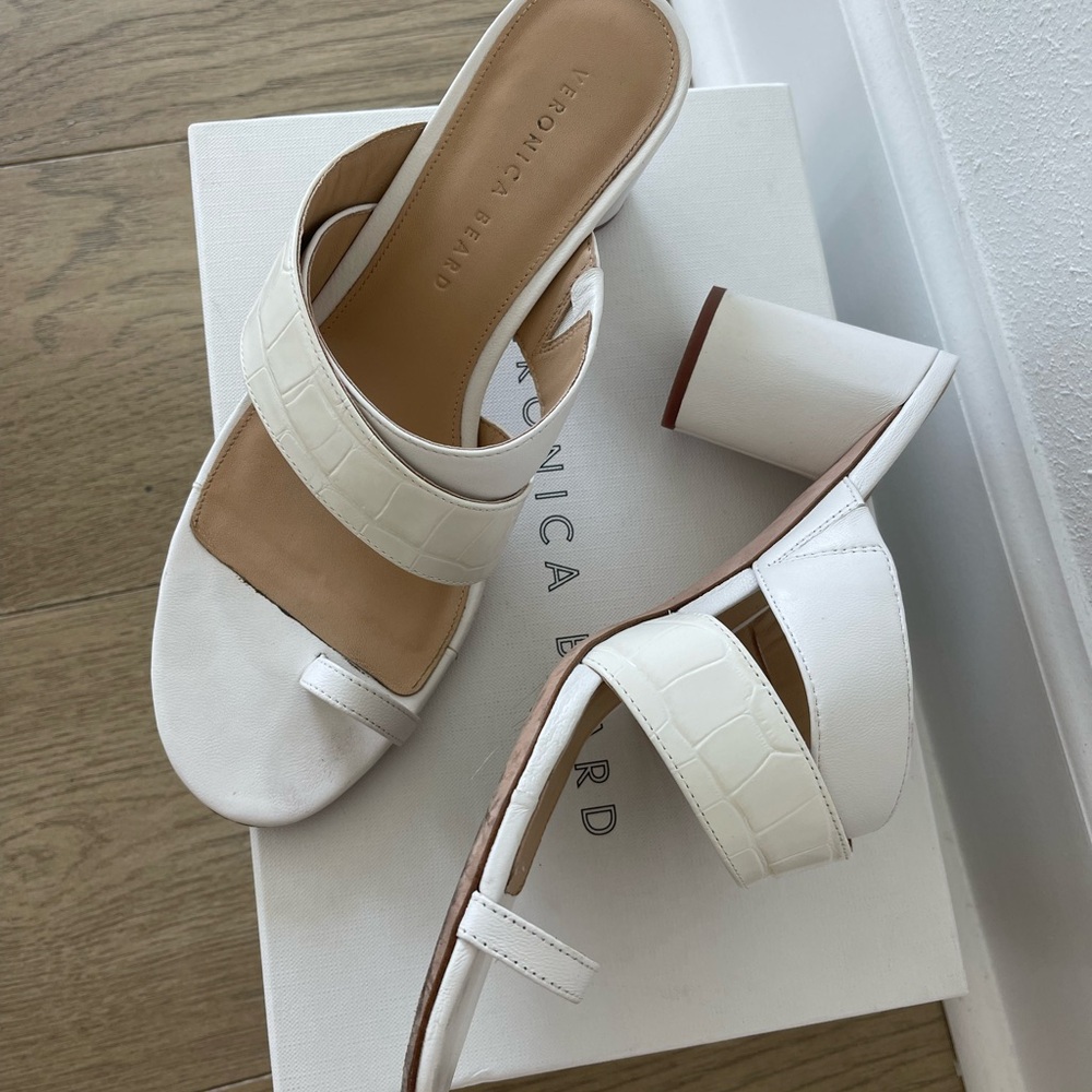 Veronica Beard Block Heel Sandals